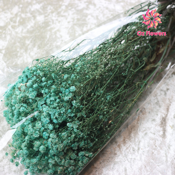 Cyan Natural Dried Gypsophila Fantasy Stars Baby's Breath Bunch