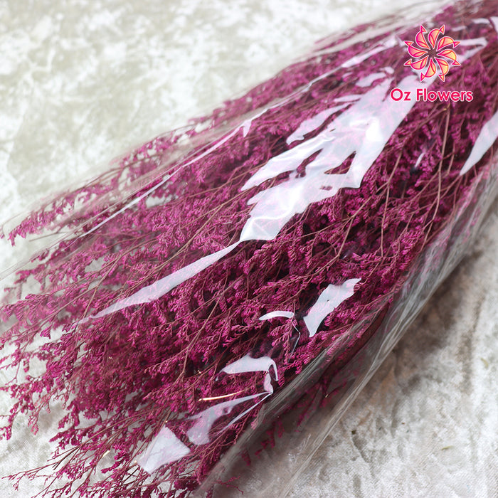 Magenta Natural Dried Limonium Bunch