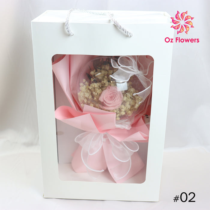 Dried Flowers Preserved Roses Bouquet Best Gift For All Special Events #02